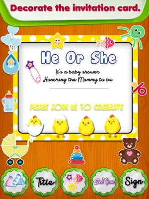 Princess Baby Shower Party android App screenshot 1